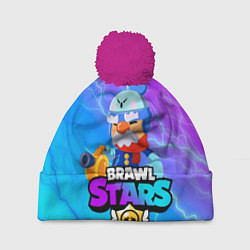 Шапка с помпоном BRAWL STARS GALE, цвет: 3D-малиновый