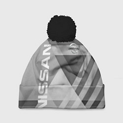 Шапка с помпоном NISSAN, цвет: 3D-черный
