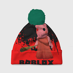 Шапка с помпоном Roblox Piggy, цвет: 3D-зеленый