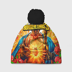 Шапка с помпоном Borderlands 3, цвет: 3D-черный