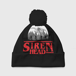Шапка с помпоном Siren Head, цвет: 3D-черный