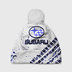 Шапка c помпоном SUBARU