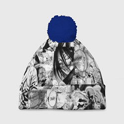 Шапка с помпоном One-Punch Man Ванпачмен, цвет: 3D-тёмно-синий