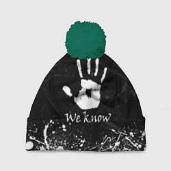 Шапка c помпоном WE KNOW TES
