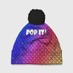 Шапка с помпоном Pop It! Simple Dimple, цвет: 3D-черный