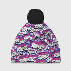 Шапка с помпоном FRIDAY NIGHT FUNKIN ЛОГОБОМБИН, цвет: 3D-черный