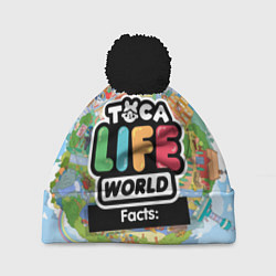 Шапка с помпоном Toca Life World, цвет: 3D-черный