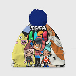 Шапка с помпоном Toca Life: Heroes, цвет: 3D-тёмно-синий