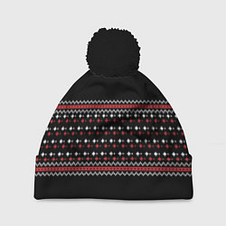 Шапка c помпоном НОВОГОДНИЙ ПАТТЕРН SWEATER