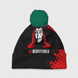 Шапка с помпоном La Casa de Papel La Resistencia, цвет: 3D-зеленый