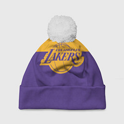 Шапка с помпоном LAKERS LINE HEXAGON SPORT, цвет: 3D-белый