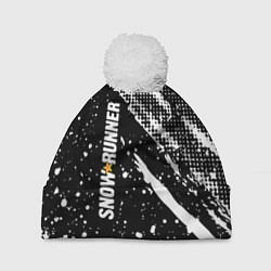 Шапка с помпоном SnowRunner Logo, цвет: 3D-белый