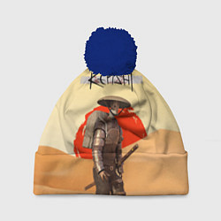 Шапка с помпоном KENSHI КЕНШИ, цвет: 3D-тёмно-синий