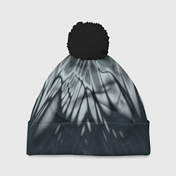 Шапка с помпоном Серый - коллекция Лучи - Хуф и Ся, цвет: 3D-черный