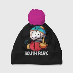Шапка с помпоном Южный парк Эрик South Park, цвет: 3D-малиновый