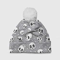 Шапка c помпоном Skulls & bones