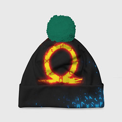 Шапка c помпоном GOD OF WAR CRATOS FIRE SYMBOL RUNE