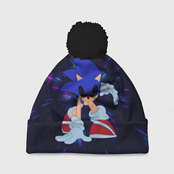 Шапка c помпоном SONIC EXE СОНИК