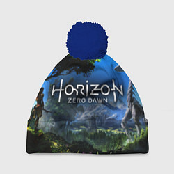 Шапка с помпоном Horizon Zero Dawn Топ, цвет: 3D-тёмно-синий