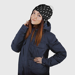Шапка с помпоном Узор Black Dope Ski Mask Camo Dope Street Market, цвет: 3D-белый — фото 2
