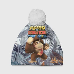 Шапка с помпоном Mario Donkey Kong - Nintendo - Gorilla, цвет: 3D-белый