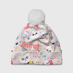 Шапка с помпоном Skzoo Jinniret pattern cartoon avatar, цвет: 3D-белый