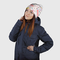 Шапка с помпоном Skzoo Jinniret pattern cartoon avatar, цвет: 3D-белый — фото 2