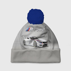 Шапка с помпоном BMW Z4 GT3 - Motorsport - racing team, цвет: 3D-тёмно-синий