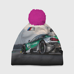 Шапка с помпоном BMW M Power - Racing team - Motorsport, цвет: 3D-малиновый