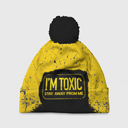 Шапка с помпоном Toxic, цвет: 3D-черный