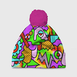 Шапка c помпоном Psychedelic acid