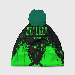Шапка с помпоном Stalker clear sky radiation, цвет: 3D-зеленый