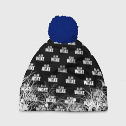 Шапка c помпоном Алан Вейк узор