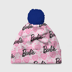 Шапка с помпоном Логотип Барби и розовое кружево, цвет: 3D-тёмно-синий
