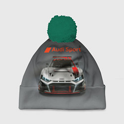Шапка c помпоном Audi sport - racing car - extreme