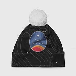 Шапка с помпоном The Constellation, цвет: 3D-белый