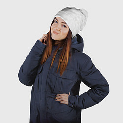 Шапка с помпоном Овечья шкура, цвет: 3D-белый — фото 2