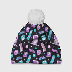 Шапка c помпоном Game over 1980 1990