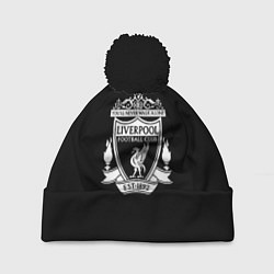 Шапка с помпоном Liverpool fc club, цвет: 3D-черный