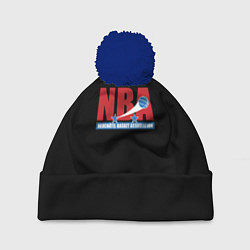 Шапка с помпоном NBA sport basketball, цвет: 3D-тёмно-синий