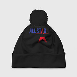 Шапка с помпоном All stars logo, цвет: 3D-черный