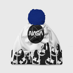 Шапка c помпоном Marshmello x Nasa