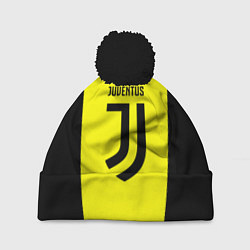 Шапка с помпоном Juventus sport geometry yellow, цвет: 3D-черный