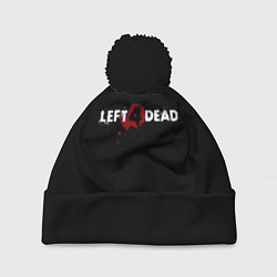 Шапка с помпоном Left 4 Dead logo, цвет: 3D-черный