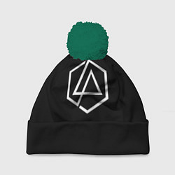 Шапка c помпоном Linkin park logo white