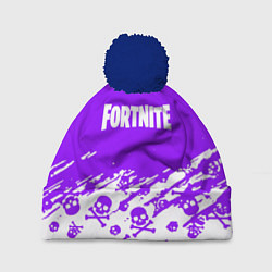 Шапка c помпоном Fortnite skull pattern