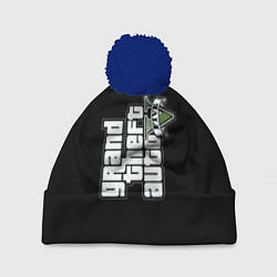 Шапка c помпоном GTA5 logo game rockstar