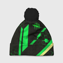 Шапка c помпоном Dead by daylight geometry pattern