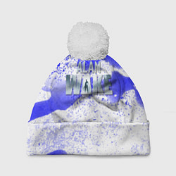 Шапка c помпоном Alan wake всплеск красок