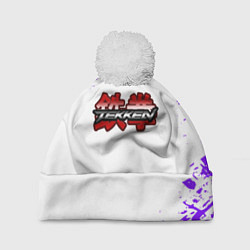 Шапка c помпоном Tekken colors splash